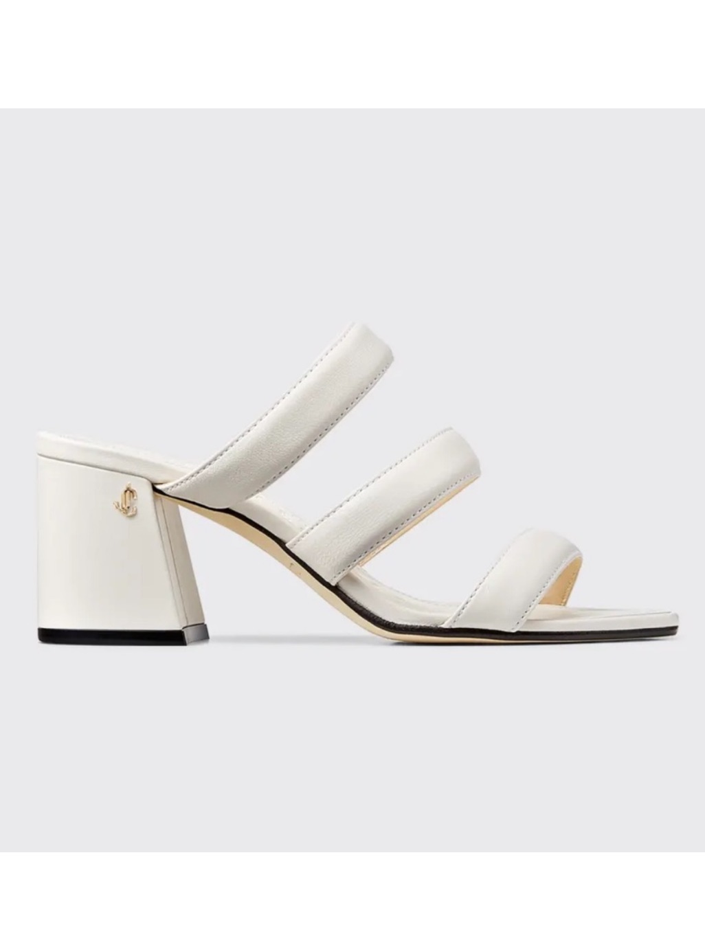 Jimmy Choo Auna 65mm Block-Heel Slide Sandals